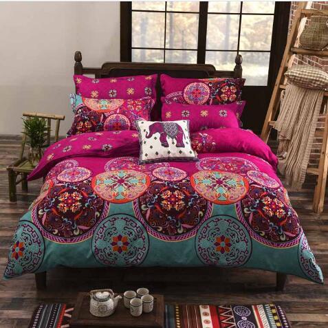 Printing Kit Cotton Ethnic Style, Bedding, Home Textiles, Three Quilt Covers