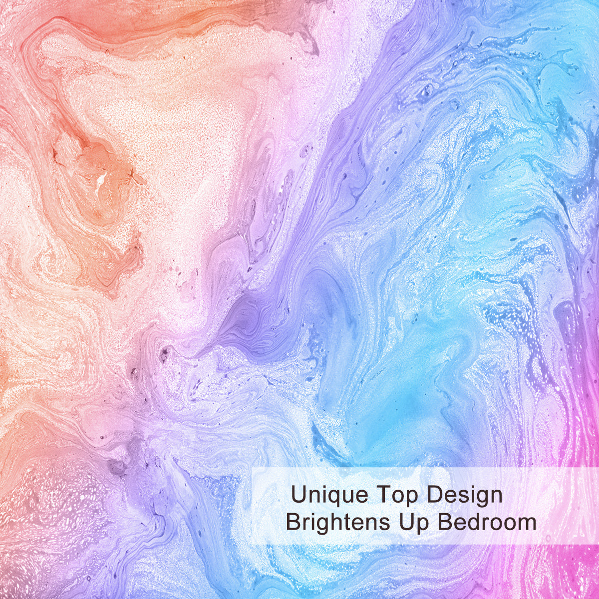 Girly Duvet Cover Rainbow Glitter Ombre Bedding Sets 3 Pcs Chic Purple Blue Green Pastel Bed Spreads Sparkle Quilt Cover Set With 2 Pillow Shams