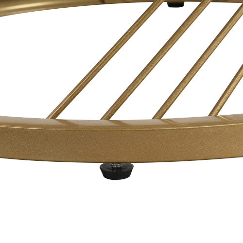 Elegant Nesting Coffee Table Marble Look Gold Decor,Side Table With Drawers Set Of 2