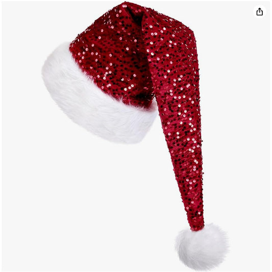 Christmas Sequin Decoration Atmosphere Sequin Cap