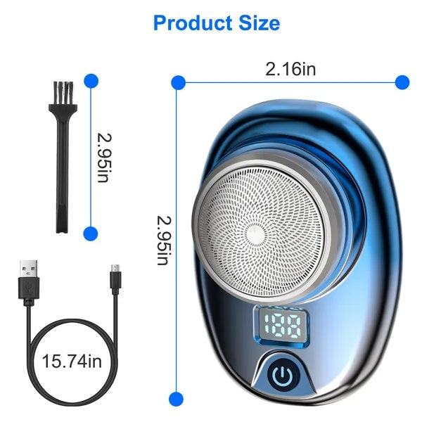 Portable Electric Shaver With LED Digital Display Type-C Rechargeable