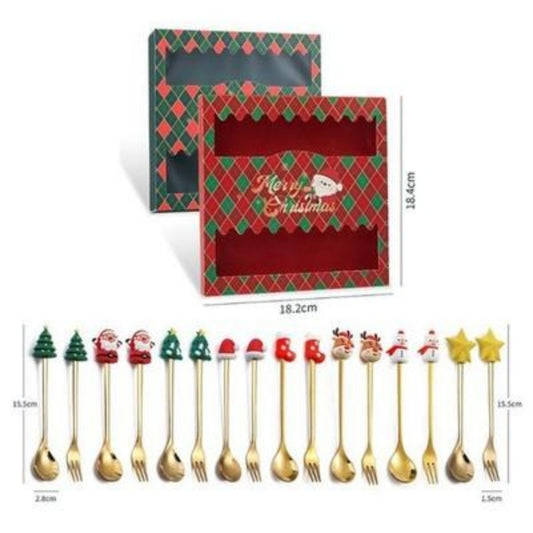 Six-piece Flatware Mixing Spoon Style Cutlery Set