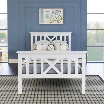 Solid Wood With Slatted Frame Bed Frame