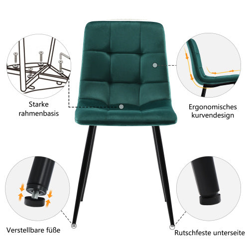 Fiberboard Esstisch Mit 4 Stuhlen