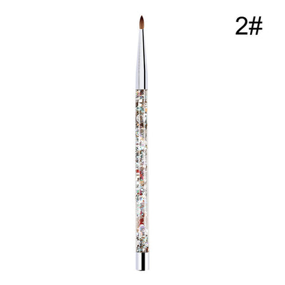 Nylon Nail Art Crystal Engraving Brush Tool