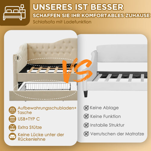 Weiches Kissen Schlafsofa