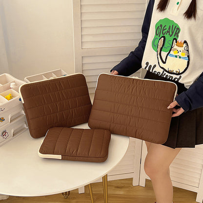 Simple Stitching Splicing Laptop Tablet Case