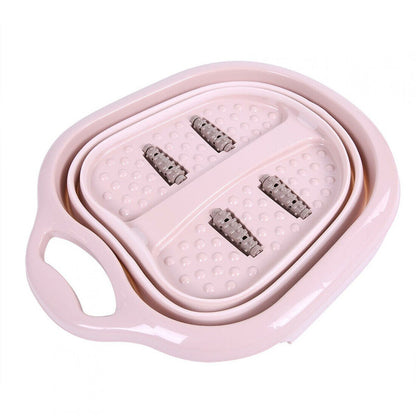Foot Spa Pedicure Wet Bath Bubble Massage Bucket Feet Therapy Soothing Folding