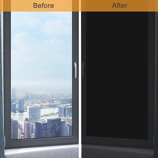 Portable Blackout Blind Window Thermal Insulated Kitchen Curtains Stick On DIY