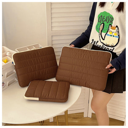Simple Stitching Splicing Laptop Tablet Case