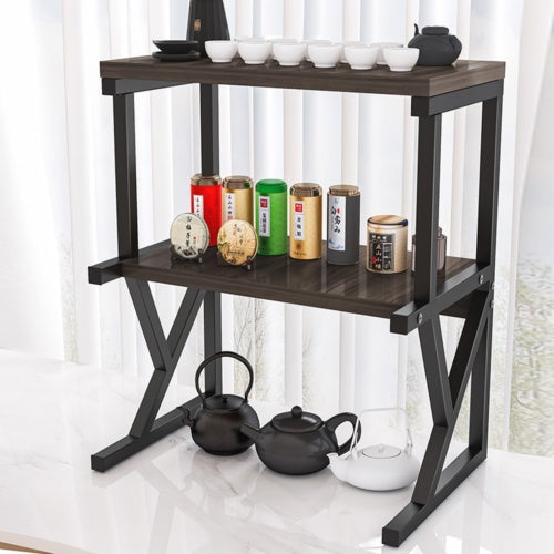 2 3 Tier Microwave Oven Rack Stand Storage Holder Kitchen Corner Shelf Black
