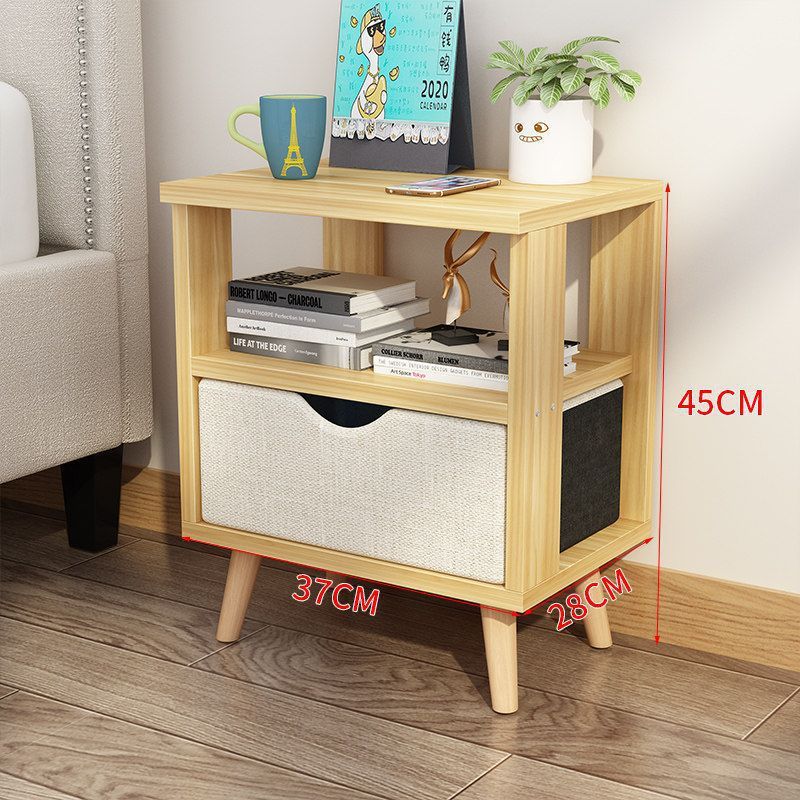 Simple Bedside Table Locker Home Storage Sundries Cabinet