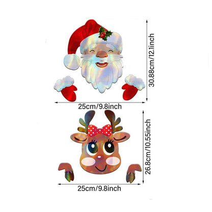 Garden Custom Santa Claus Design Christmas Fence Decoration Set