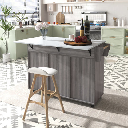 Fibreboard Dining Cart   Bookcase With Folding Tabletop