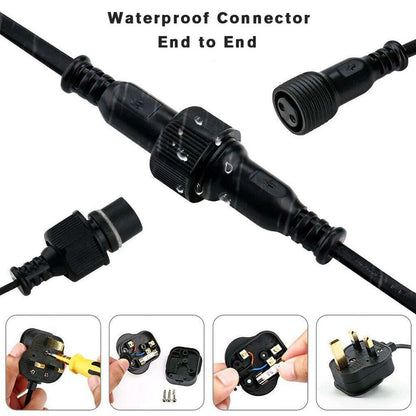 25-50FT Outdoor Festoon Globe String Fairy Lights G40 Bulbs Garden Wedding Home