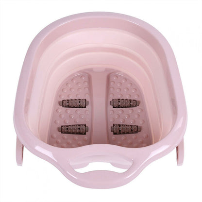 Foot Spa Pedicure Wet Bath Bubble Massage Bucket Feet Therapy Soothing Folding