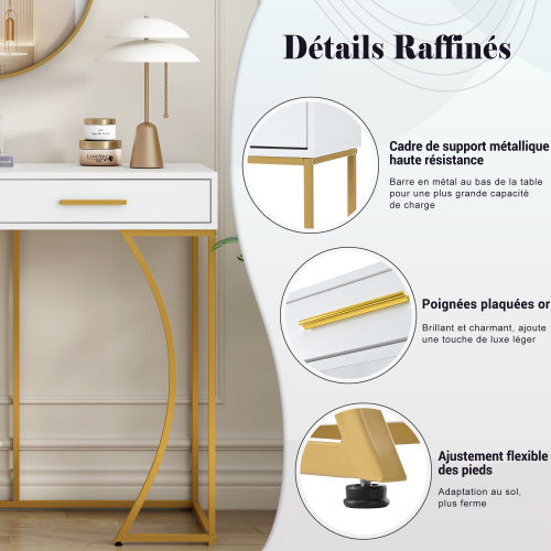 Sofa Table In A Lightweight And Luxurious Style In Fibreboard