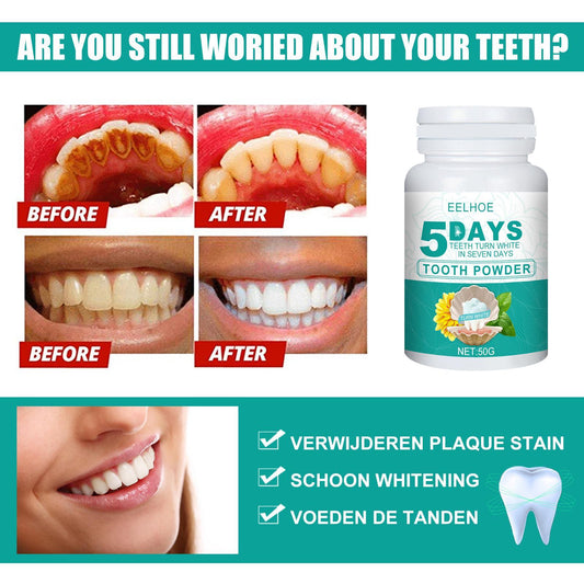 Yierhao Whitening Tooth Powder Cleans Teeth, Removes Dirt And Plaque, And Freshens Breath