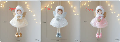 Christmas Winter Mesh Angel Big Eyes Girl Pendant