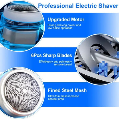 Portable Electric Shaver With LED Digital Display Type-C Rechargeable
