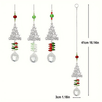Christmas Sun Catcher Crystal Christmas Tree Pendant