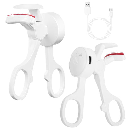 2Pcs Heated Eyelash Curler Electric USB Rechargeable Eyelash Curler Anti Burn Compact With Comb Heat Up Fast Within 8S For All Eye Shapes For Women Make Up Gift Travel Valentine Mother Day